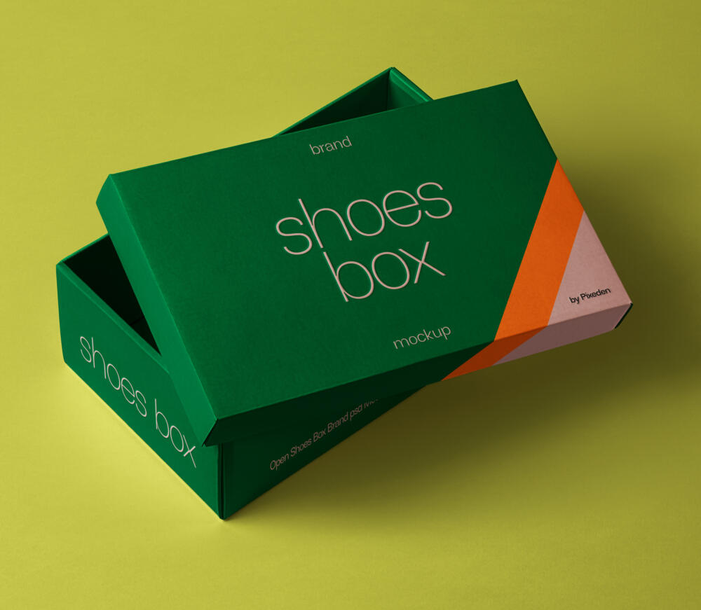 Shoes Psd Box Branding Psd Mockup
