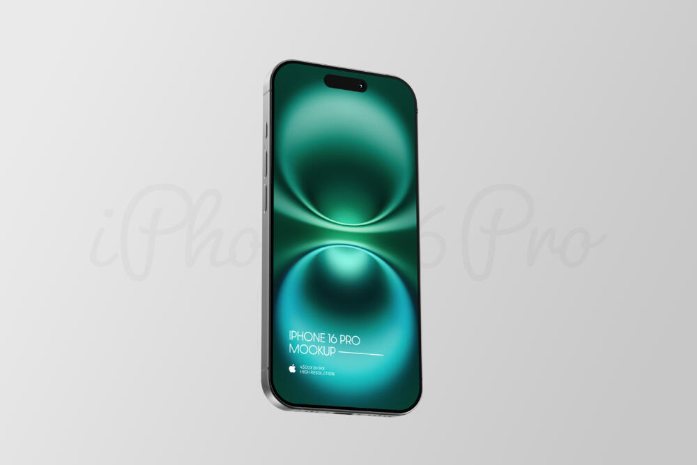 Simple iPhone 16 Pro Mockup