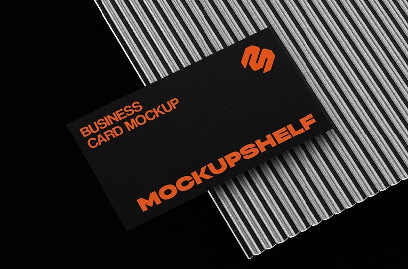 Single Business Card Mockup PSD for Branding