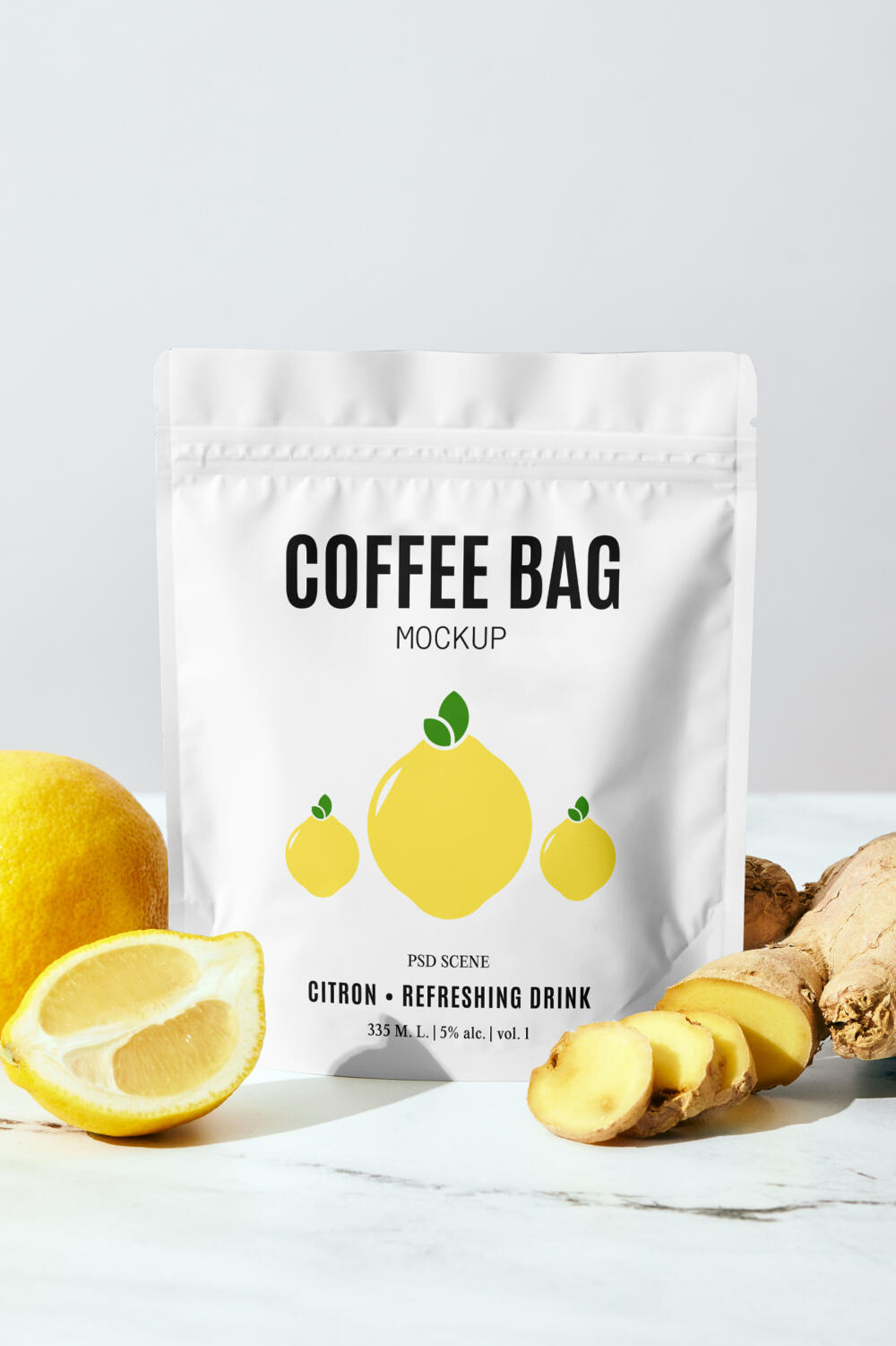 Small Coffee Bag Mockup