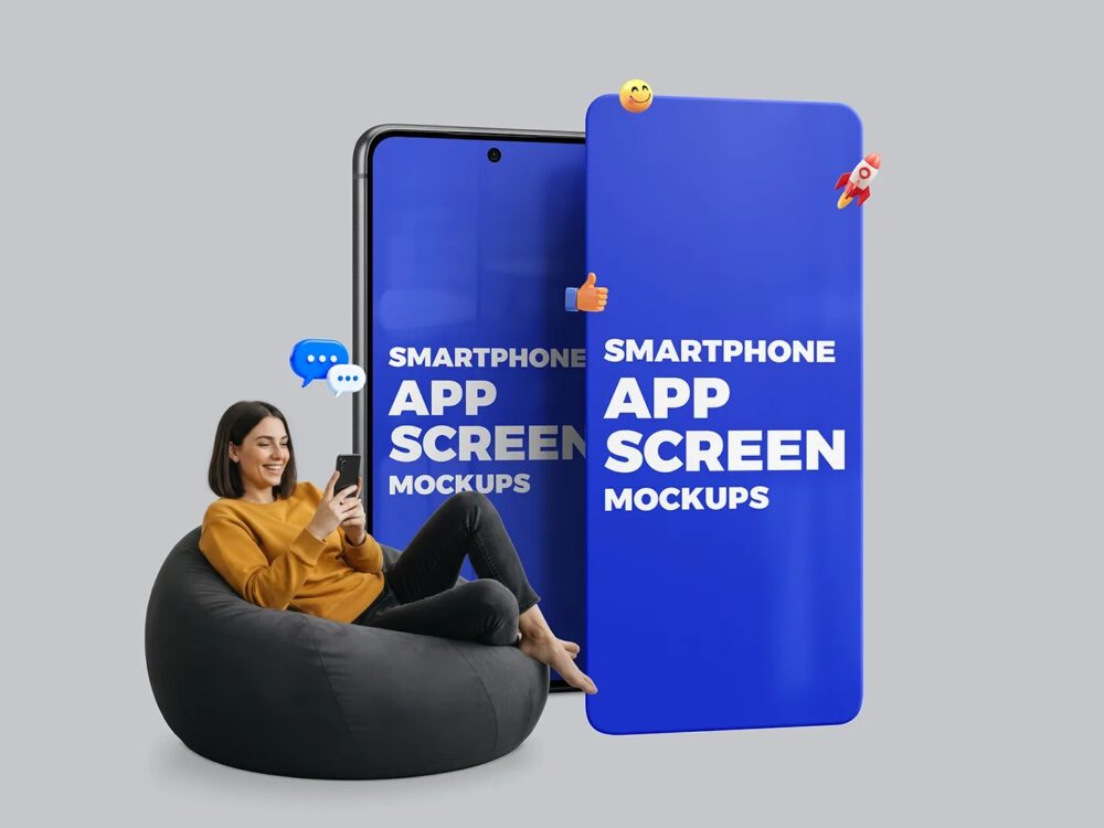 Smartphone App Screen Mockups