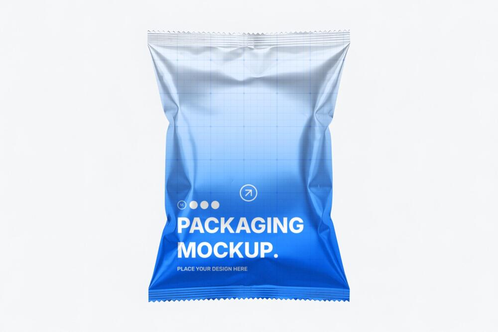 Snack Bag Packaging Mockup