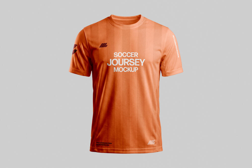 Soccer Jersey Mockup Front View Realistic