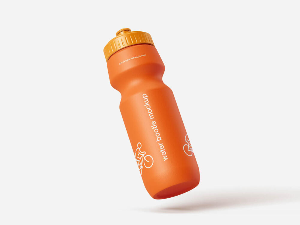 sport water bottle mockup