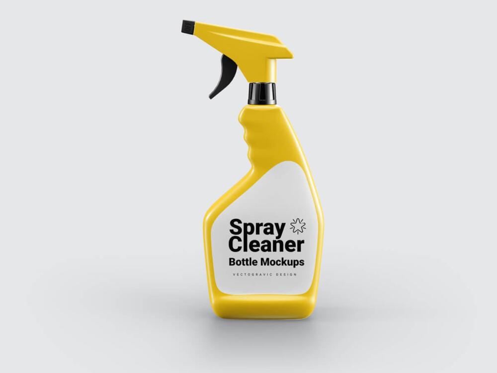 Spray Cleaner Bottle Mockups
