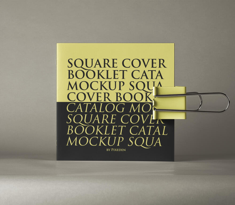 Square Psd Brochure Mockup Vol 2