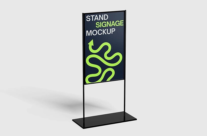 Stand Sign Mockup