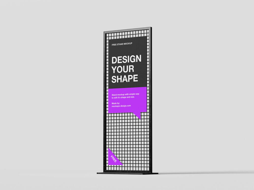 standing display mockup