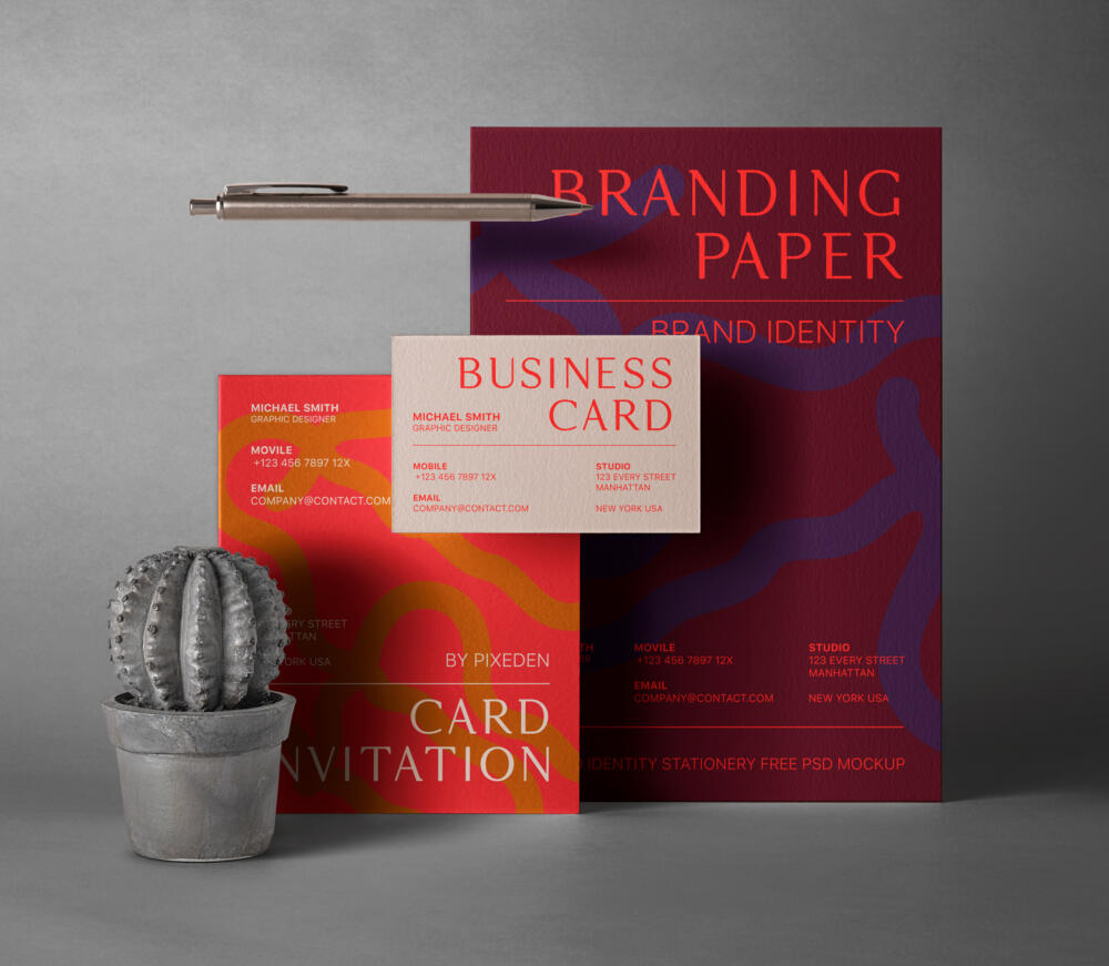 Stationery Branding Identity Psd Mockup