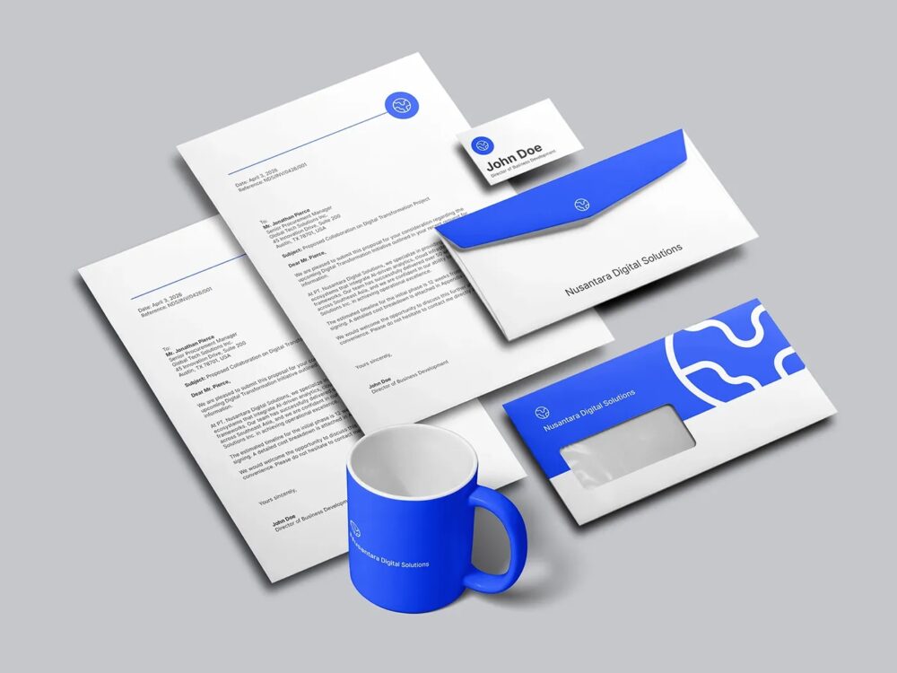 Stationery Mockups Envelope Letterhead And Business Card