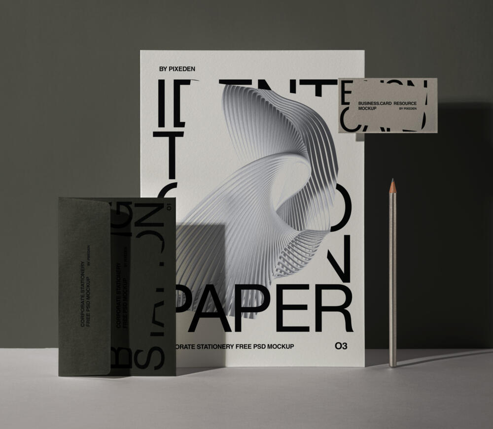 Stationery Psd Corporate Mockup Set