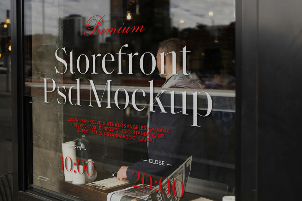 Storefront Cafe Mockup