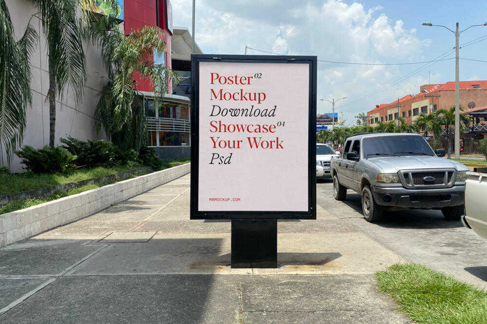 Street Banner Mockup