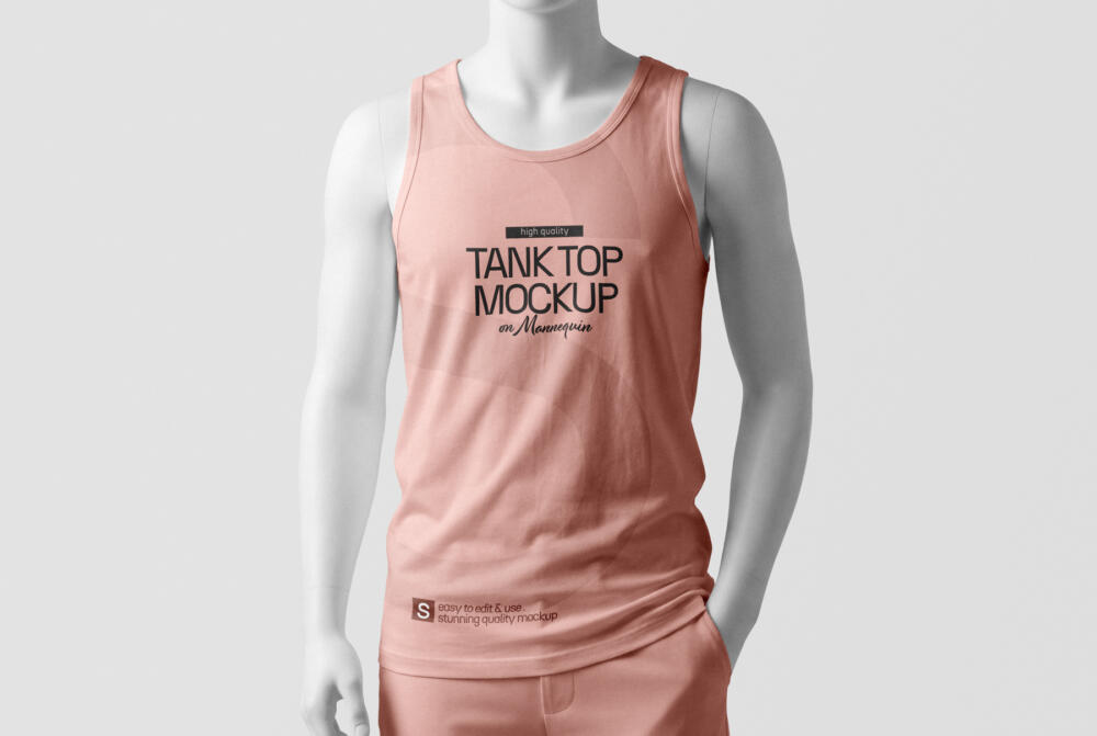 Tank Top Mockup on Mannequin