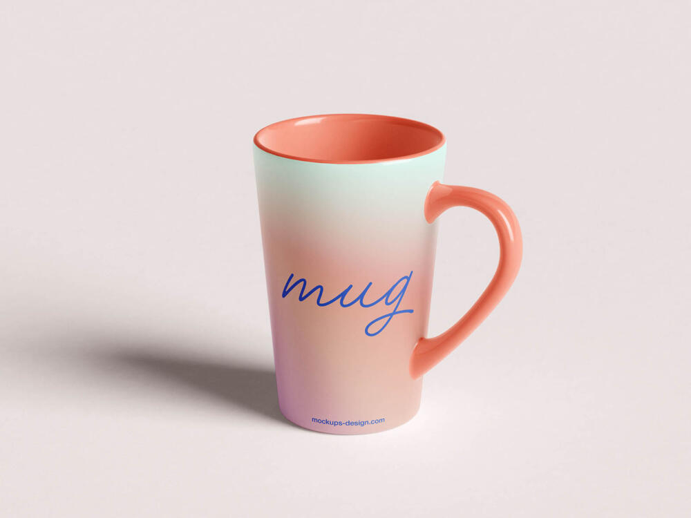 Tapered mug mockup