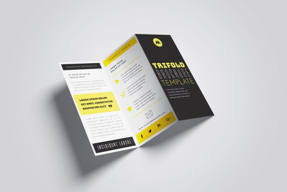 Trifold Brochure Mockup
