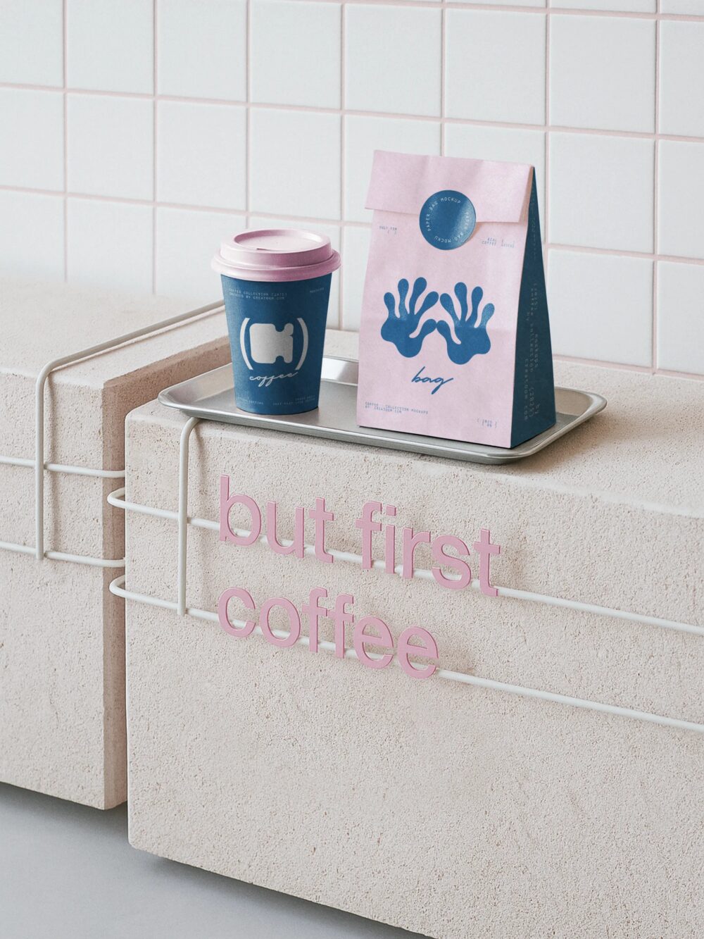 Tshirt Mockup On Barista In Coffee Shop Front View | Mockup store