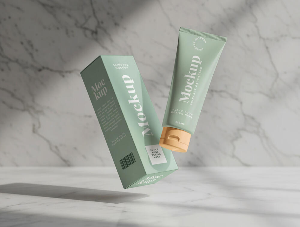 Tube & Box Cosmetic Mockup