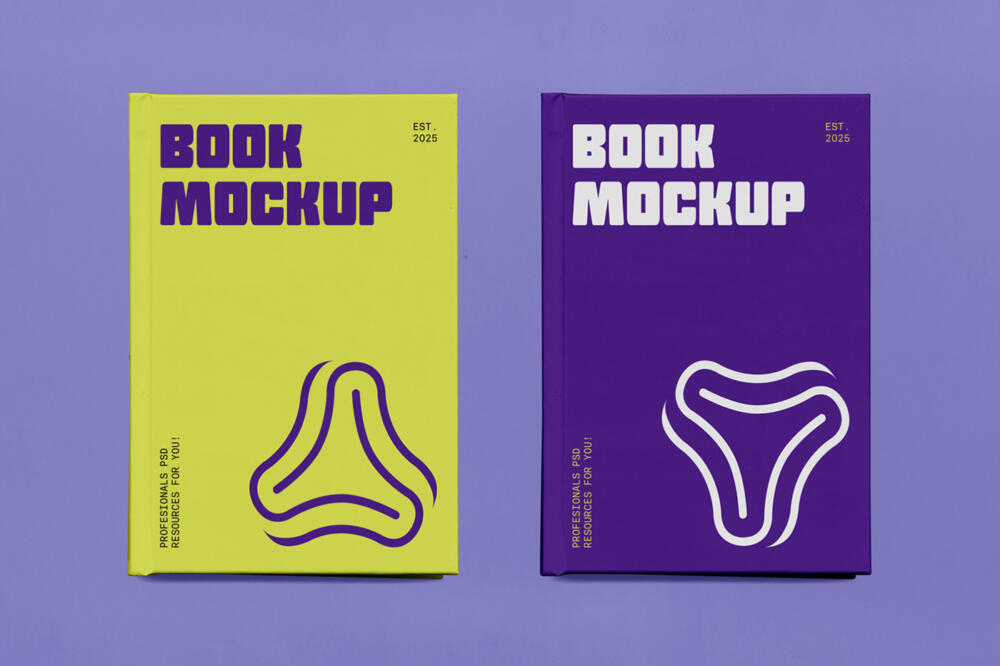 Two Book PSD Mockups