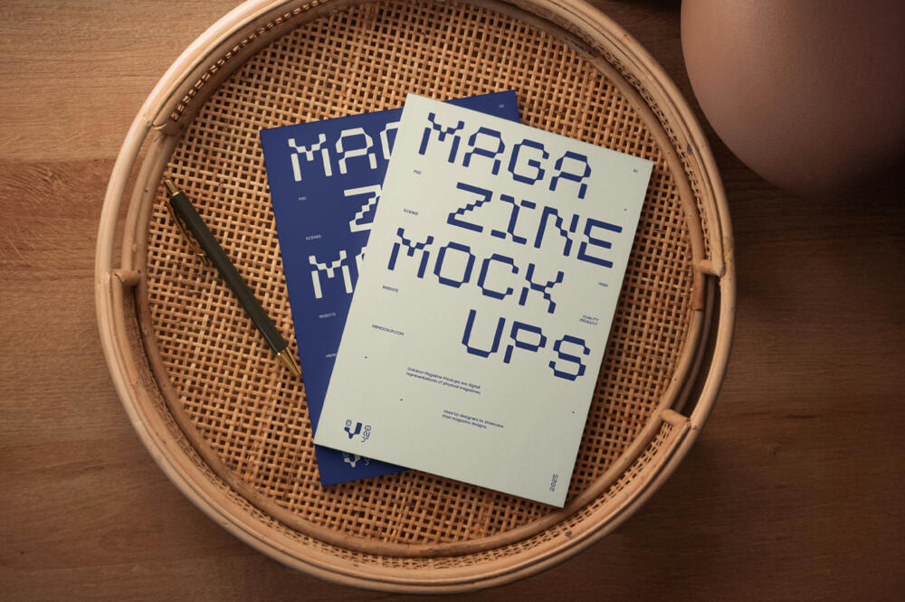 Two Magazine Cover PSD Mockups