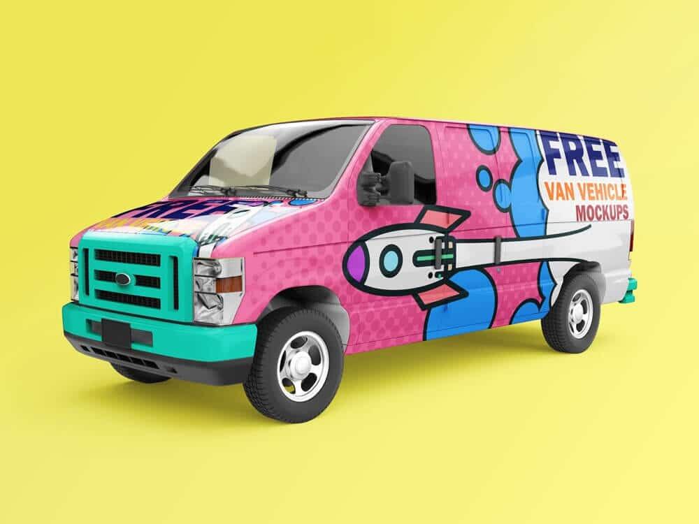 Van Vehicle Mockups