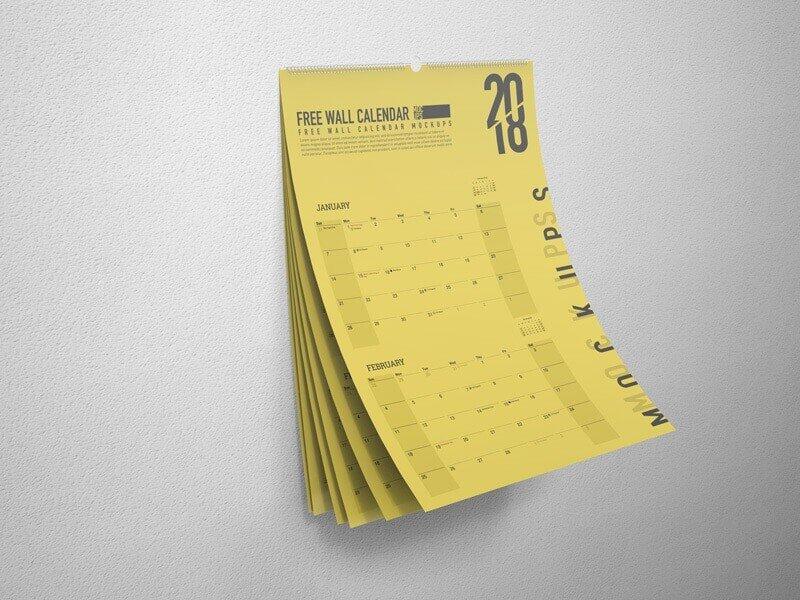 Wall Calendar Mockups