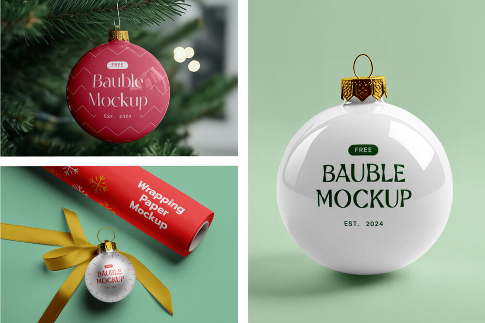 Xmas Bouble Mockups